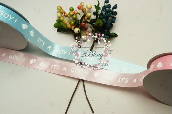 BABY RIBBON, Singled sided 1 inch (2.4 cm wide), 2 meters length